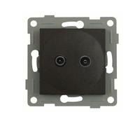 Sintonizador empotrado de TV/FM/SAT, con funciones intermedias, ideal para recibir señal de televisión y radio en espacios reducidos.