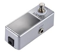 Sintonizador mini sintonizador cromático con 9V DC 1A Efecto de pedal pantalla LED Pantalla verdadera Bypass para la fuente de alimentación de bajo de la guitarra