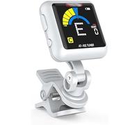 Sintonizadores Guitar Sintonizador Clip-on Sintonizador Digital Sintonizador electrónico for la guitarra Violin Ukulele (Color : Bianco)