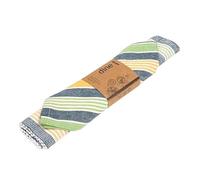 Sintra - Juego de servilletas y manteles Individuales de algodón Reciclado a Rayas, Color Azul