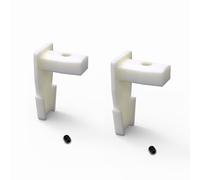 Sintrix-Fab - 2 tapas de extremo con tornillo - Compatible con rieles de cortina tipo IKEA VIDGA - Repuesto para pieza nº 146963 - Tapones flexibles para RV, ducha, ventanas y persianas