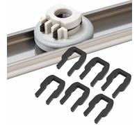 Sintrix Fab 6x Clips Cesta Cubiertos Lavavajillas, Soporte Reforzado compatible con Miele G305 G3xx - Repuesto para 09759811 y 1107900, Fijación Guía Carril del Cesto