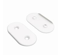 Sintrix Fab Conector compatible con estantería Kallax IKEA - Elemento de conexión para 2 o 4 estantes Kallax - Conexión estable, diseño de alta calidad, varios colores, juego de 2 unidades (blanco)