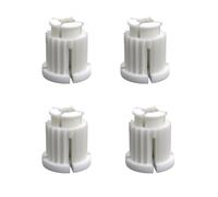 Sintrix Fab Conector universal de plástico blanco de 7,5 mm de diámetro - Juego de 4 para grifos de dos mandos y partes superiores de válvula, compatible con GROHE, Dornbracht, KEMPER, Kludi - Inserto