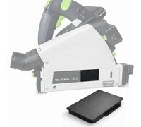 Sintrix Fab Cubierta de polvo para apertura de hoja compatible con sierra de inmersión Festool TS 55 R - Tapa de aspiración mejora la extracción de polvo en sierras con carril guía, montaje sin