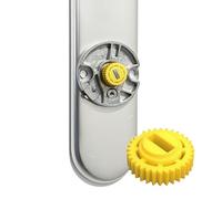 Sintrix Fab Engranaje de repuesto - Versión reforzada - Compatible con Nuki Smart Lock Ultra - Rueda dentada amarilla - Accesorios para reparación Smart Lock - Reemplazo para engranajes defectuosos