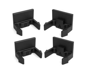 Sintrix Fab Juego de 4 soportes para matrícula para portabicicletas Thule, compatible con EuroWay, EasyFold, VeloCompact y VeloSpace, piezas de repuesto para soporte de matrícula/accesorios 2 2B
