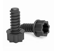 Sintrix Tornillo de repuesto 49 mm para silla de jardín, compatible con muebles de ratán Allibert by Keter, rosca Ø15 mm, longitud 35 mm