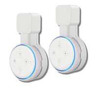 Sintron 2 soportes de pared para altavoces Smart Home para Dt 3ª generación con gestión de cables integrada, para cocina, baño, dormitorio, compatible con Google Mini (2 unidades, blanco)