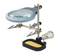 Sintron - Soporte con altura regulable y lupa con luz led inclinable