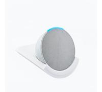 Sintron Soporte de Pared para Echo Pop y HomePod Mini - Estante Compacto para Altavoces Inteligentes con Gestión de Cables Integrada, Ahorro de Espacio para Salón, Cocina, Dormitorio o Baño (Blanco)