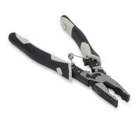 Sintron Tools MCP1 - Alicates combinados universales 3 en 1 para pelar y apretar, de acero al cromo vanadio, mango de goma antideslizante