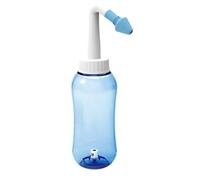 Sinus Irrigation - Nasal Rinse Bottle, Neti Pot System, Saline Wash Cleaner | Adult Kid Safe 300ml Portable Nose Wash Device, Deep Sinus Rinse Therepy Tool for Home Daily Hygiene