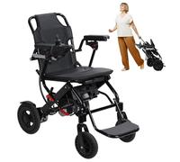 Sinuyie Sillas de ruedas eléctricas para adultos, plegables, ligeras, de solo 22.0 kg, 500 W, motores duales, sillas de ruedas motorizadas todo terreno para personas mayores, soporta 330 libras