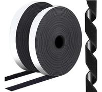 Sinwind Belcro Adhesivo Fuerte, Belcro Doble Cara, Belcro Adhesivo Cinta de Belcro Autoadhesiva, 20 mm de Ancho, 8 Metros de Largo, Negro, 2 unidades