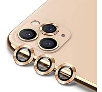 Sinye Protector de Lente de cámara, Protector de Pantalla de cámara Trasera 2 en 1 Vidrio + Anillo de Lente de Metal para iPhone 11 12 Pro MAX