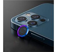 Sinye Protector de Lente de cámara, Protector de Pantalla de cámara Trasera 2 en 1 Vidrio + Anillo de Lente de Metal para iPhone 11 12 Pro MAX