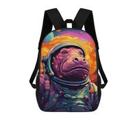 sinyumoney 17inch Alien Astronaut in Space Mochila Escolar Infantil Con Estampado 3D, Mochila Escolar Informal Para Niños De Primaria Y Secundaria