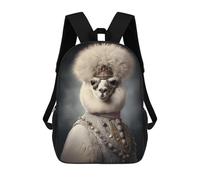 sinyumoney 17inch Alpaca Vintage Style Mochila Escolar Infantil Con Estampado 3D, Mochila Escolar Informal Para Niños De Primaria Y Secundaria