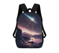 sinyumoney 17inch Anime Galaxy Sunset Mochila Escolar Infantil Con Estampado 3D, Mochila Escolar Informal Para Niños De Primaria Y Secundaria
