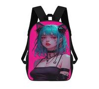 sinyumoney 17inch Anime Girl with Cat Ears Mochila Escolar Infantil Con Estampado 3D, Mochila Escolar Informal Para Niños De Primaria Y Secundaria