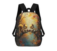 sinyumoney 17inch Autumn Squirrel Pair Mochila Escolar Infantil Con Estampado 3D, Mochila Escolar Informal Para Niños De Primaria Y Secundaria