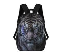 sinyumoney 17inch Blue Tiger Portrait Mochila Escolar Infantil Con Estampado 3D, Mochila Escolar Informal Para Niños De Primaria Y Secundaria