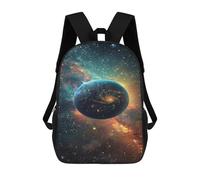 sinyumoney 17inch Cosmic Earth Wallpaper Mochila Escolar Infantil Con Estampado 3D, Mochila Escolar Informal Para Niños De Primaria Y Secundaria