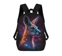 sinyumoney 17inch Cosmic Kangaroo Portrait-10 Mochila Escolar Infantil Con Estampado 3D, Mochila Escolar Informal Para Niños De Primaria Y Secundaria