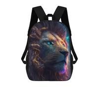 sinyumoney 17inch Cosmic Lion Mochila Escolar Infantil Con Estampado 3D, Mochila Escolar Informal Para Niños De Primaria Y Secundaria