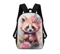 sinyumoney 17inch Cute Little Red Panda Mochila Escolar Infantil Con Estampado 3D, Mochila Escolar Informal Para Niños De Primaria Y Secundaria