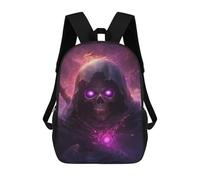 sinyumoney 17inch Dark Sorcerer with Glowing Eyes Mochila Escolar Infantil Con Estampado 3D, Mochila Escolar Informal Para Niños De Primaria Y Secundaria