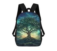 sinyumoney 17inch Enchanted Forest Night Sky Mochila Escolar Infantil Con Estampado 3D, Mochila Escolar Informal Para Niños De Primaria Y Secundaria