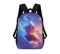 sinyumoney 17inch Enchanted Sky Violin Art Print Mochila Escolar Infantil Con Estampado 3D, Mochila Escolar Informal Para Niños De Primaria Y Secundaria