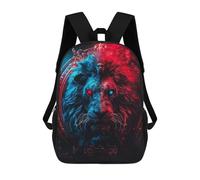 sinyumoney 17inch Fantasy Lion Artwork -6 Mochila Escolar Infantil Con Estampado 3D, Mochila Escolar Informal Para Niños De Primaria Y Secundaria