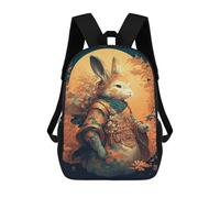 sinyumoney 17inch Fantasy Rabbit Art Print Mochila Escolar Infantil Con Estampado 3D, Mochila Escolar Informal Para Niños De Primaria Y Secundaria
