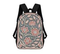 sinyumoney 17inch Floral Art Nouveau Illustration Mochila Escolar Infantil Con Estampado 3D, Mochila Escolar Informal Para Niños De Primaria Y Secundaria