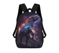 sinyumoney 17inch Galactic Dinosaur Art Print Mochila Escolar Infantil Con Estampado 3D, Mochila Escolar Informal Para Niños De Primaria Y Secundaria