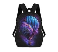 sinyumoney 17inch Galactic Hot Air Balloon Adventure Mochila Escolar Infantil Con Estampado 3D, Mochila Escolar Informal Para Niños De Primaria Y Secundaria