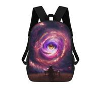 sinyumoney 17inch Galactic Meditation Serenity in Space Mochila Escolar Infantil Con Estampado 3D, Mochila Escolar Informal Para Niños De Primaria Y Secundaria