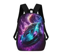 sinyumoney 17inch Galactic Sports Car Artwork-5 Mochila Escolar Infantil Con Estampado 3D, Mochila Escolar Informal Para Niños De Primaria Y Secundaria