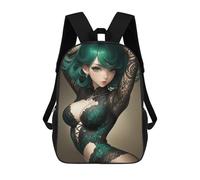 sinyumoney 17inch Girl in Lace Dress Mochila Escolar Infantil Con Estampado 3D, Mochila Escolar Informal Para Niños De Primaria Y Secundaria