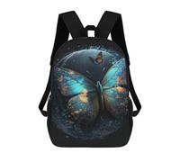 sinyumoney 17inch Glowing Butterfly Art Print Mochila Escolar Infantil Con Estampado 3D, Mochila Escolar Informal Para Niños De Primaria Y Secundaria
