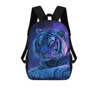 sinyumoney 17inch Glowing Tiger Art Print Mochila Escolar Infantil Con Estampado 3D, Mochila Escolar Informal Para Niños De Primaria Y Secundaria