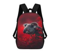 sinyumoney 17inch Koala in Red Berries Mochila Escolar Infantil Con Estampado 3D, Mochila Escolar Informal Para Niños De Primaria Y Secundaria