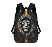 sinyumoney 17inch Majestic Lion Mochila Escolar Infantil Con Estampado 3D, Mochila Escolar Informal Para Niños De Primaria Y Secundaria