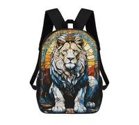 sinyumoney 17inch Mochila Escolar Para Niñas A King Lion Mochila Escolar Impresa En 3D Para Niños Mochila Informal Para El Día A Día Para Estudiantes De Secundaria