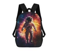 sinyumoney 17inch Mochila Escolar Para Niñas Astronaut in Space Mochila Escolar Impresa En 3D Para Niños Mochila Informal Para El Día A Día Para Estudiantes De Secundaria