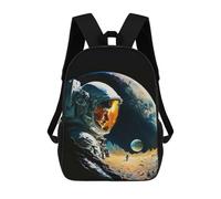 sinyumoney 17inch Mochila Escolar Para Niñas Astronomy on The Moon Mochila Escolar Impresa En 3D Para Niños Mochila Informal Para El Día A Día Para Estudiantes De Secundaria