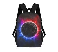 sinyumoney 17inch Mochila Escolar Para Niñas Cosmic Eclipse Mochila Escolar Impresa En 3D Para Niños Mochila Informal Para El Día A Día Para Estudiantes De Secundaria